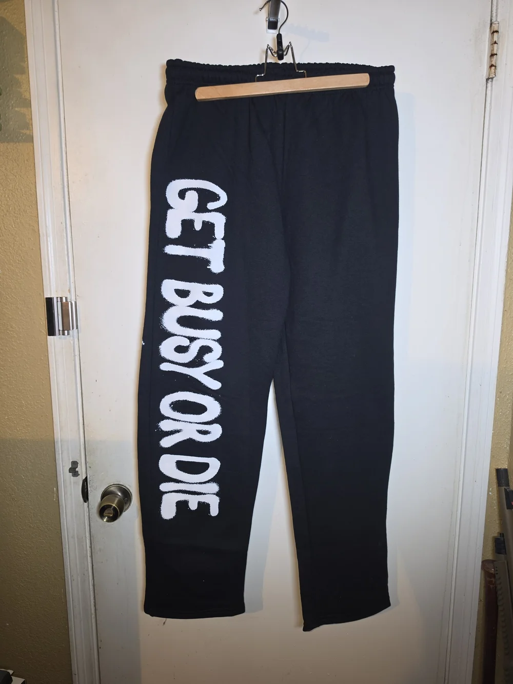 $NOT Get Busy or Die Tour Sweatpants – Black – Brand New